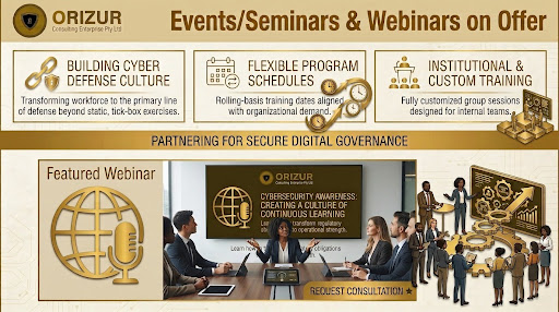 Professional seminars, webinars and training events on offer